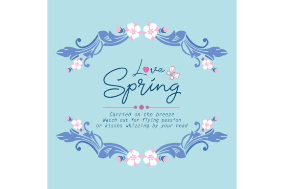 Beautiful Love Spring Card Decoration: A Charming Addition to Your Celebrations