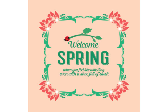 Beautiful Welcome Spring Card Design: A Fresh Start for Your Creative Projects