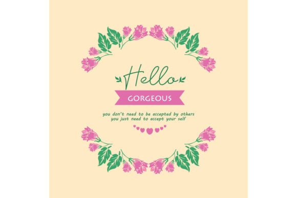 Captivating Hearts with Cute Hello Gorgeous Greeting Card Design