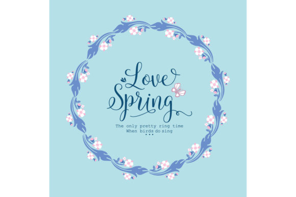 Captivating Vintage Love Spring Card Design