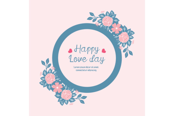 Celebrate Love with a Happy Love Day Greeting Card: A Charming and Modern Design
