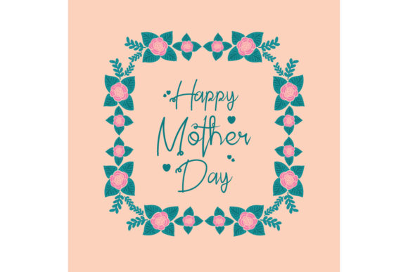 Celebrating Elegance: Happy Mother Day Cards with Rose Pink Floral Patterns
