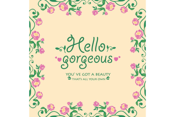 Creating a Stunning Hello Gorgeous Card with Elegant Leaf and Floral Frame