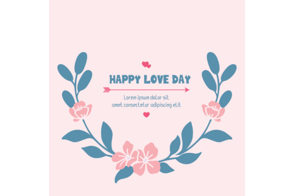Elegant Happy Love Day Greeting Card: A Perfect Way to Celebrate Love