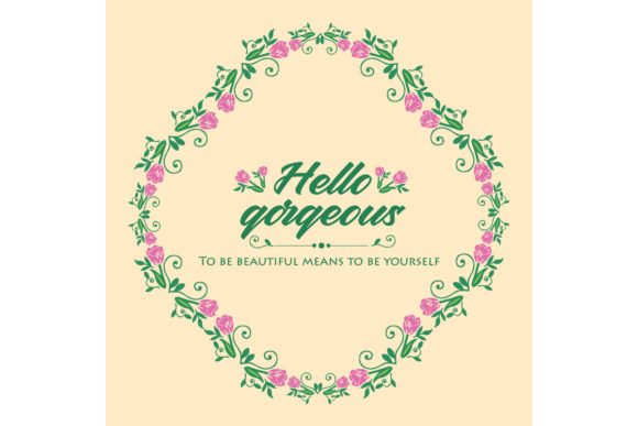 Elegant Hello Gorgeous Card Design for Special Occasions
