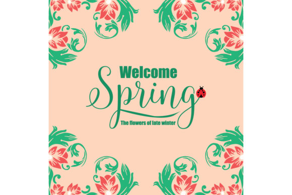 Elegant Welcome Spring Card Design: A Fresh Start for Your Greetings