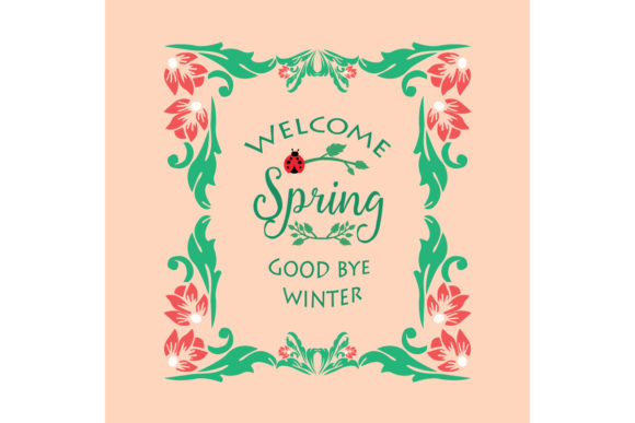 Elegant Welcome Spring Poster Design: A Fresh Approach to Seasonal Greetings
