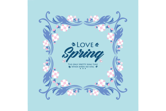 Embrace the Charm of Modern Love Spring Card Design