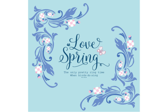 Embracing the Charm of Beautiful Love Spring Card Concept