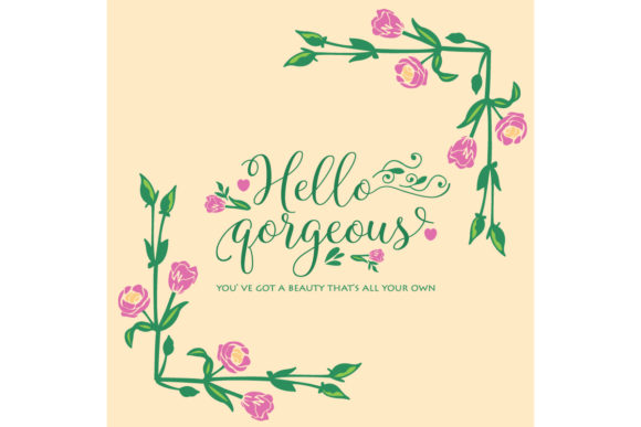 Exploring the Elegance of Antique Hello Gorgeous Card Design