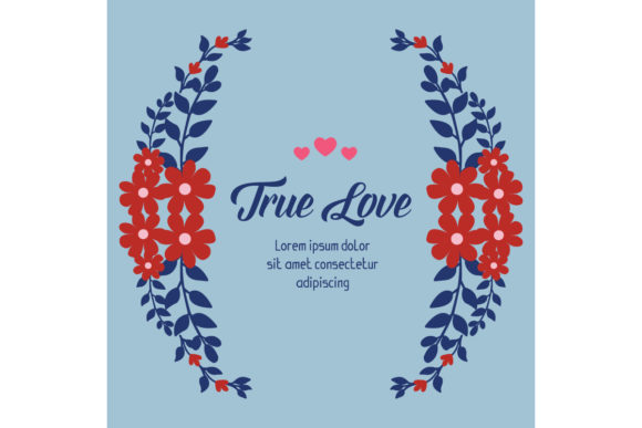 Exploring the Elegance of True Love Greeting Card Design