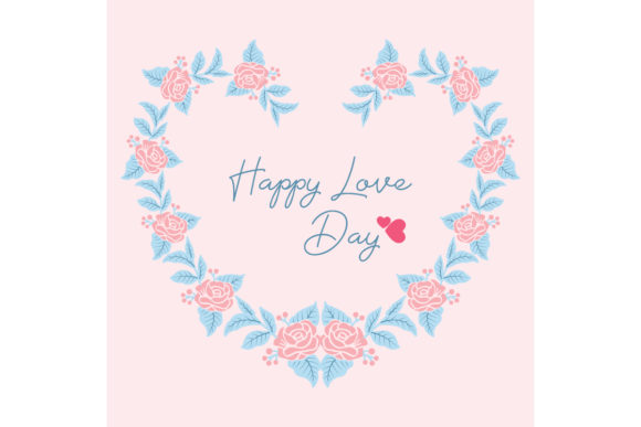 Happy Love Day Greeting Card Design: A Unique Blend of Elegance and Affection