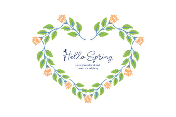 Hello Spring Poster: A Fresh and Elegant Design