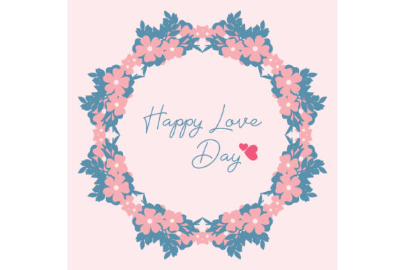 Simple Frame, for Happy Love Day Card: A Perfect Blend of Elegance and Affection