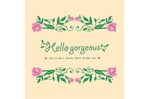 Stand Out with Unique Hello Gorgeous Card Design