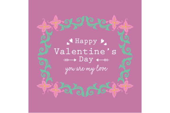 Unique Frame for Happy Valentine Card: A Distinctive and Elegant Choice