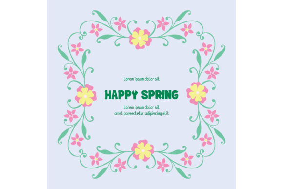 Unique Happy Spring Poster Design: A Fresh and Vibrant Choice