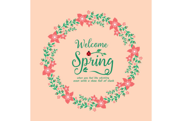 Welcome the Freshness of Spring with Elegant Greeting Card Designs
